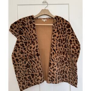 Kate and Sam Faux Fur Vest Size LARGE‎ Brown Black